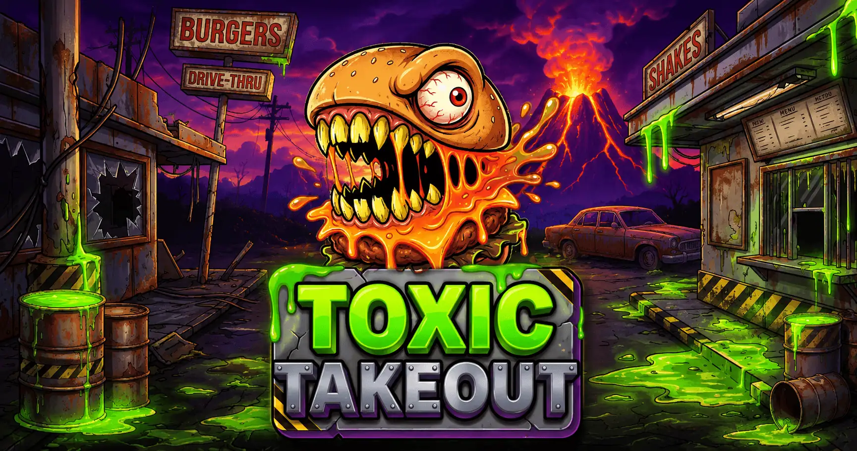 Toxic Takeout Slot Demo by Splatworks slot cover image