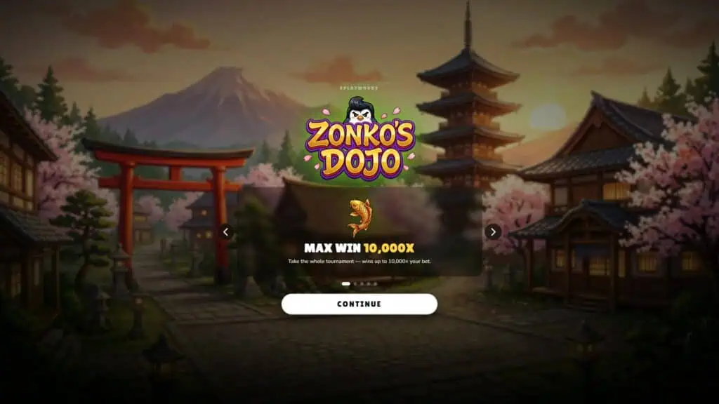 Splatworks zonkos dojo intro screen