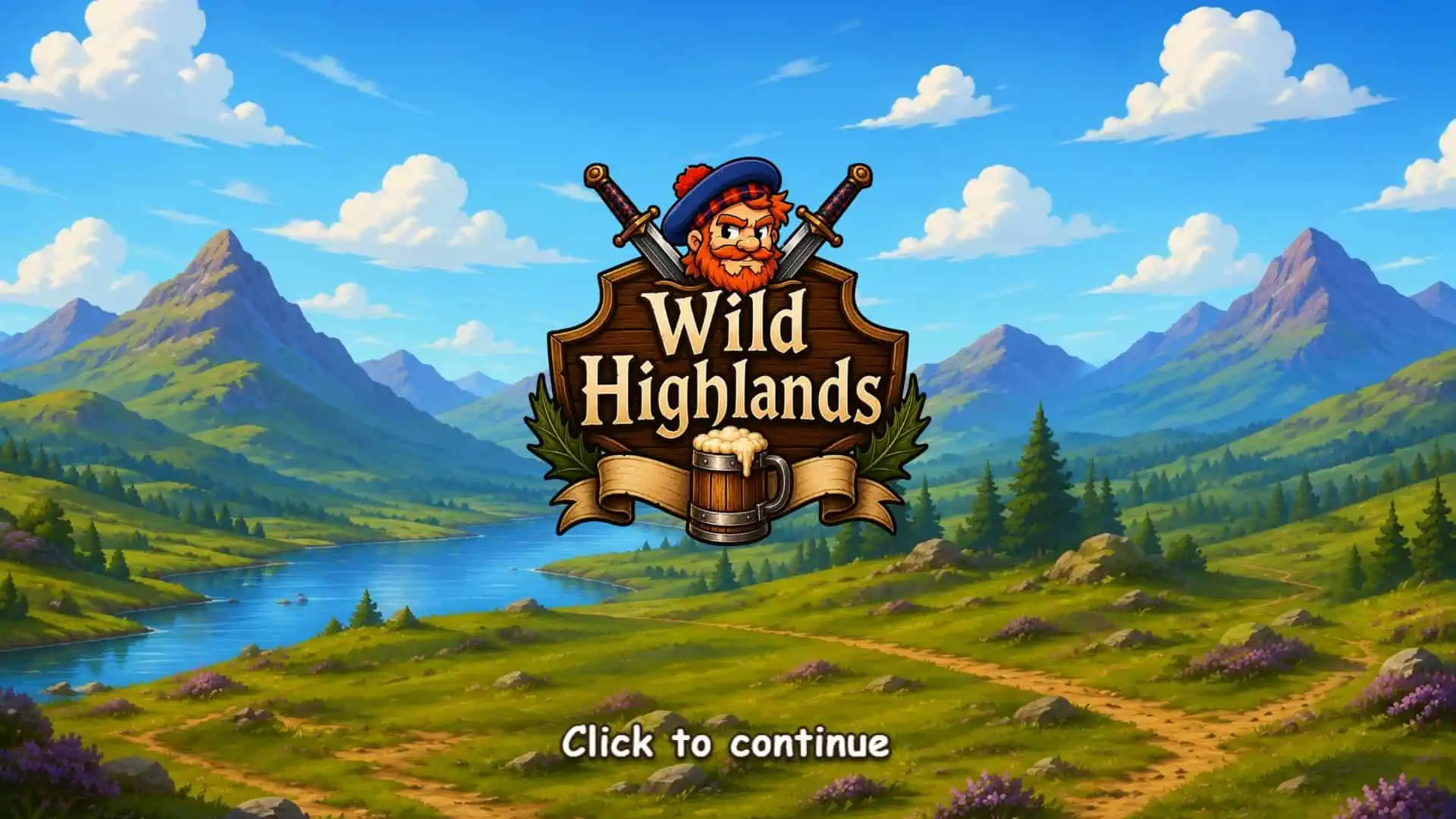 Wild Highlands slot intro screen