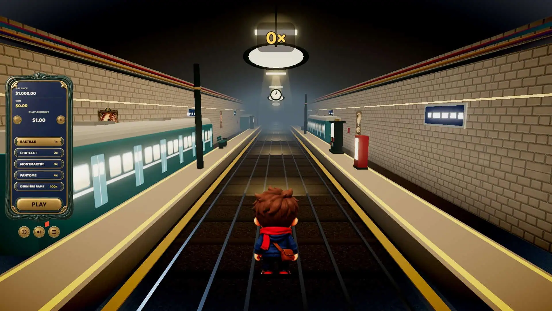 Metro Rush slot gameplay reels