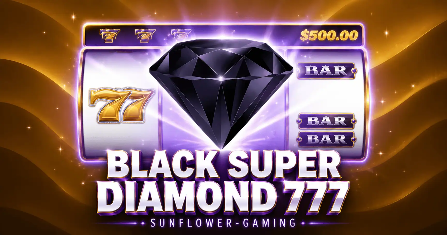 black super diamond 777 Slot Demo by Sunflower Gaming slot cover image