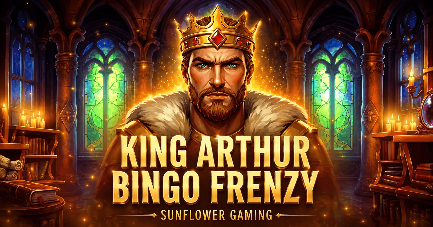King Arthur Bingo Frenzy Bingo Slot Demo by Sunflower Gaming slot cover image