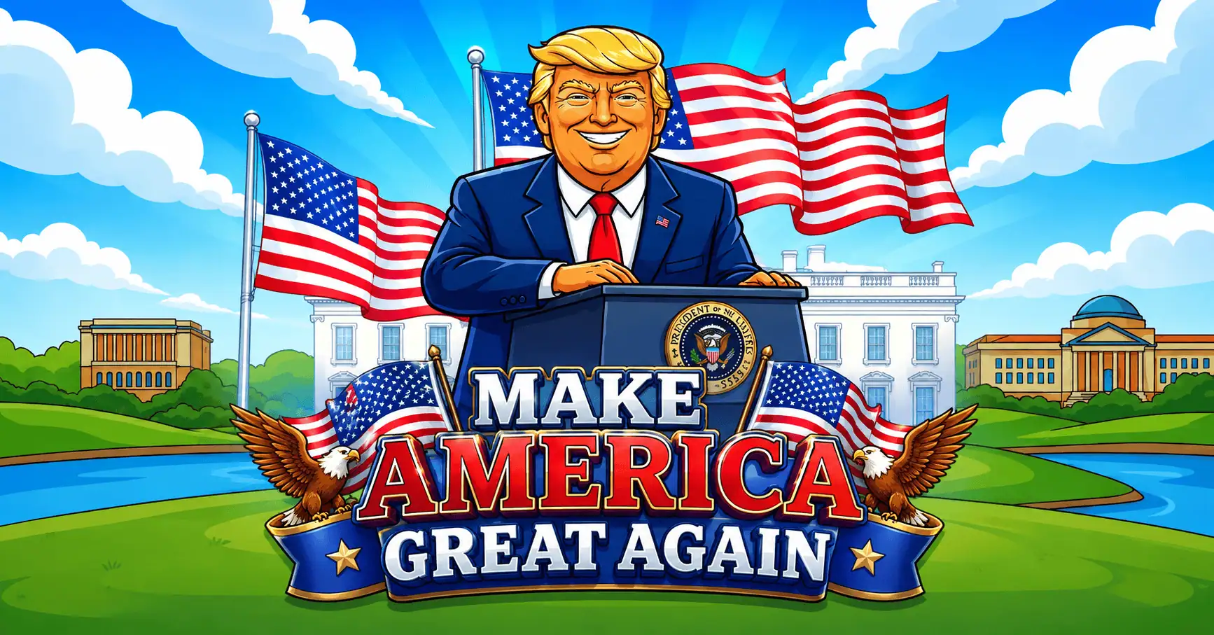 Make America Great Again Slot Demo by Sunflower Gaming slot cover image