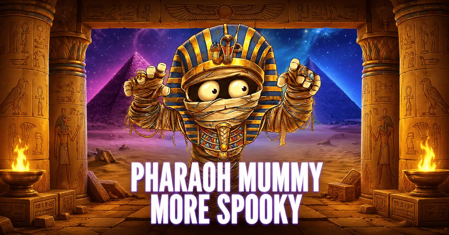Pharaoh Mummy More Spooky Slot Demo by Sunflower Gaming slot cover image