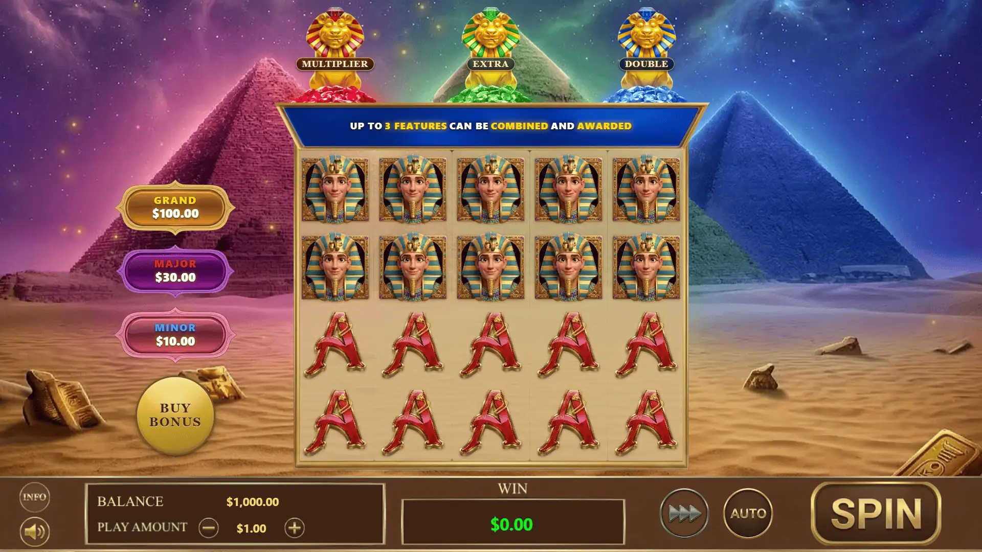 Pharaoh Mummy More Spooky slot gameplay reels