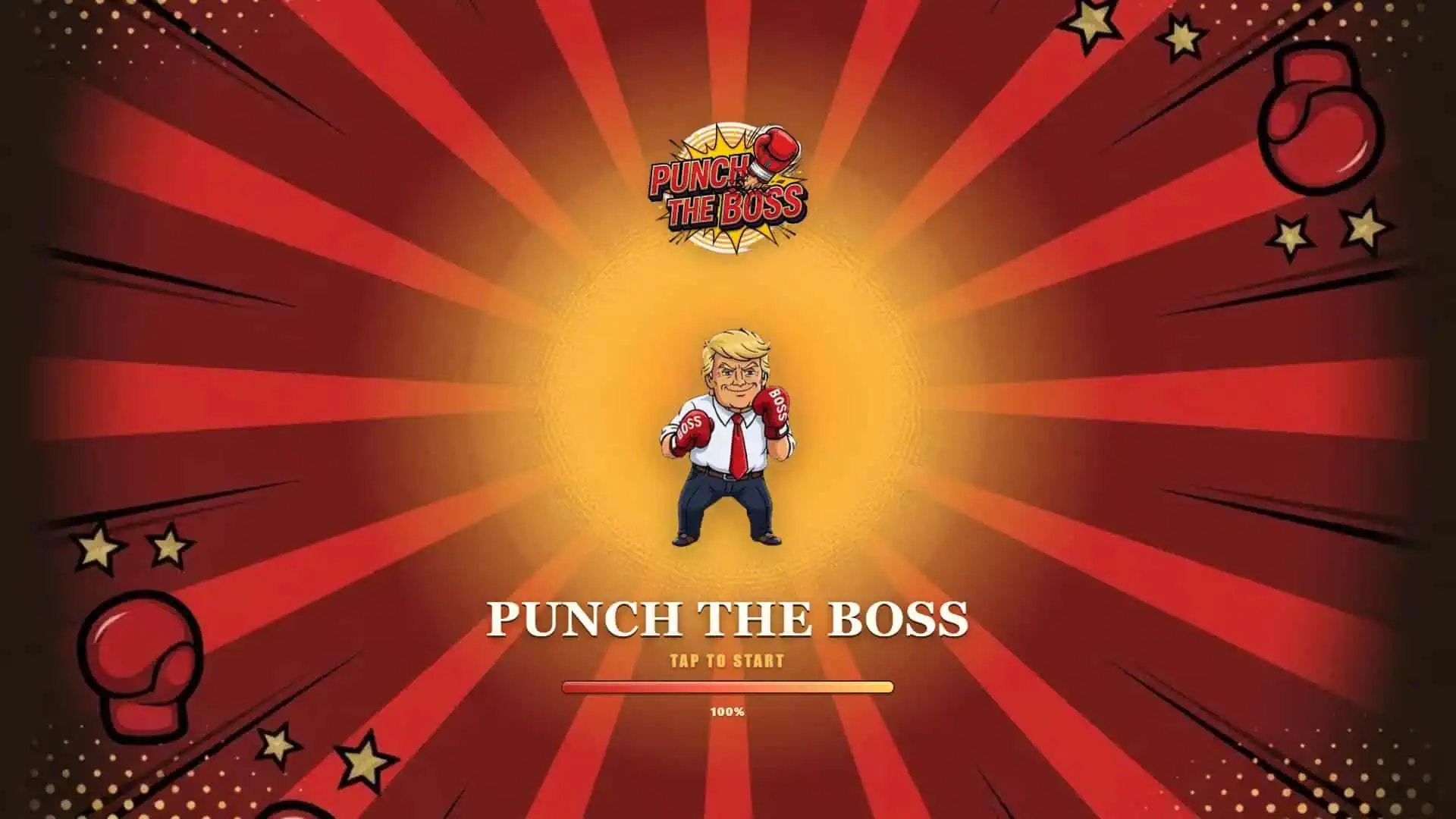 Punch The Boss slot intro screen