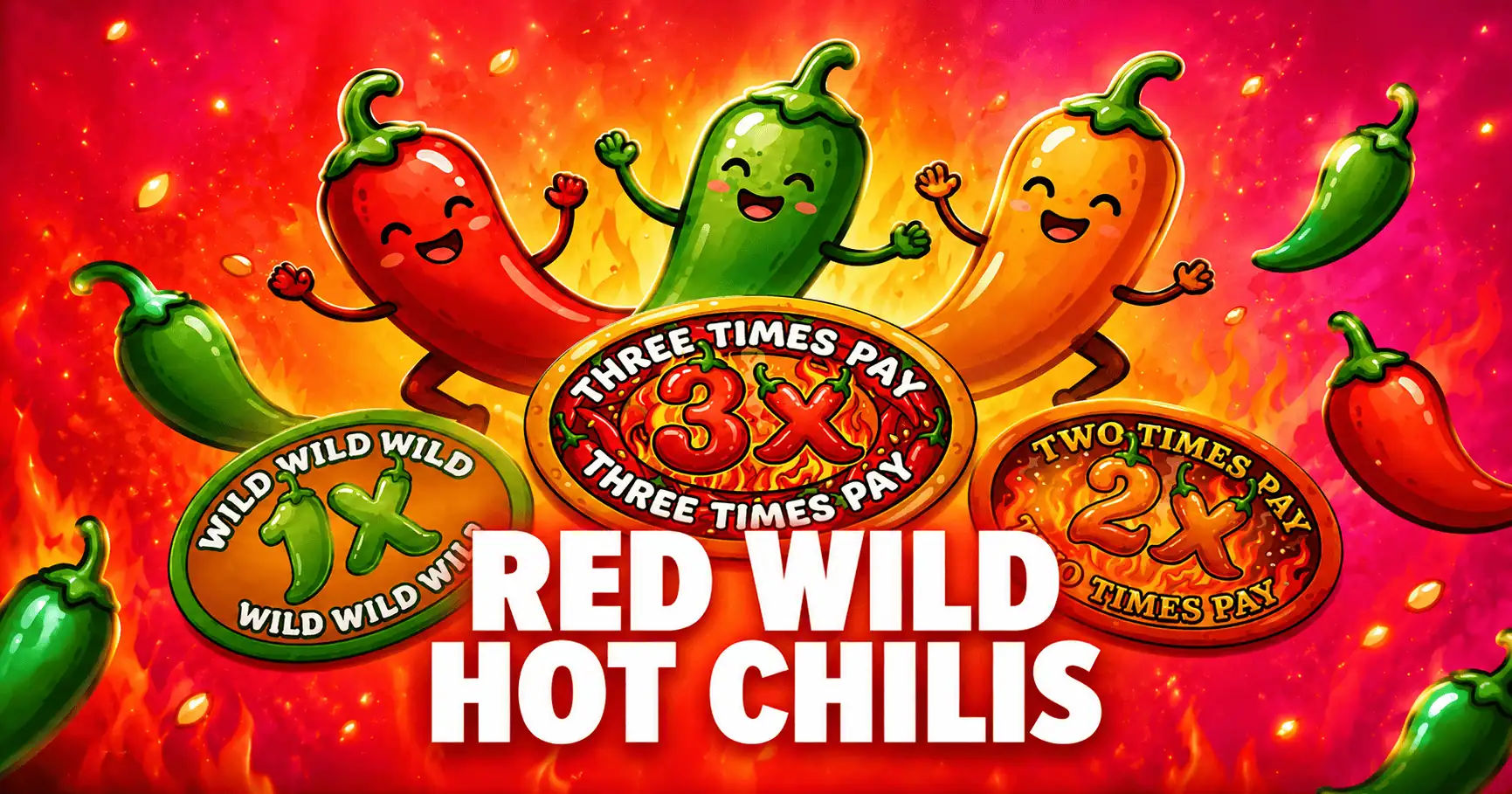 red wild hot chilis slot cover image