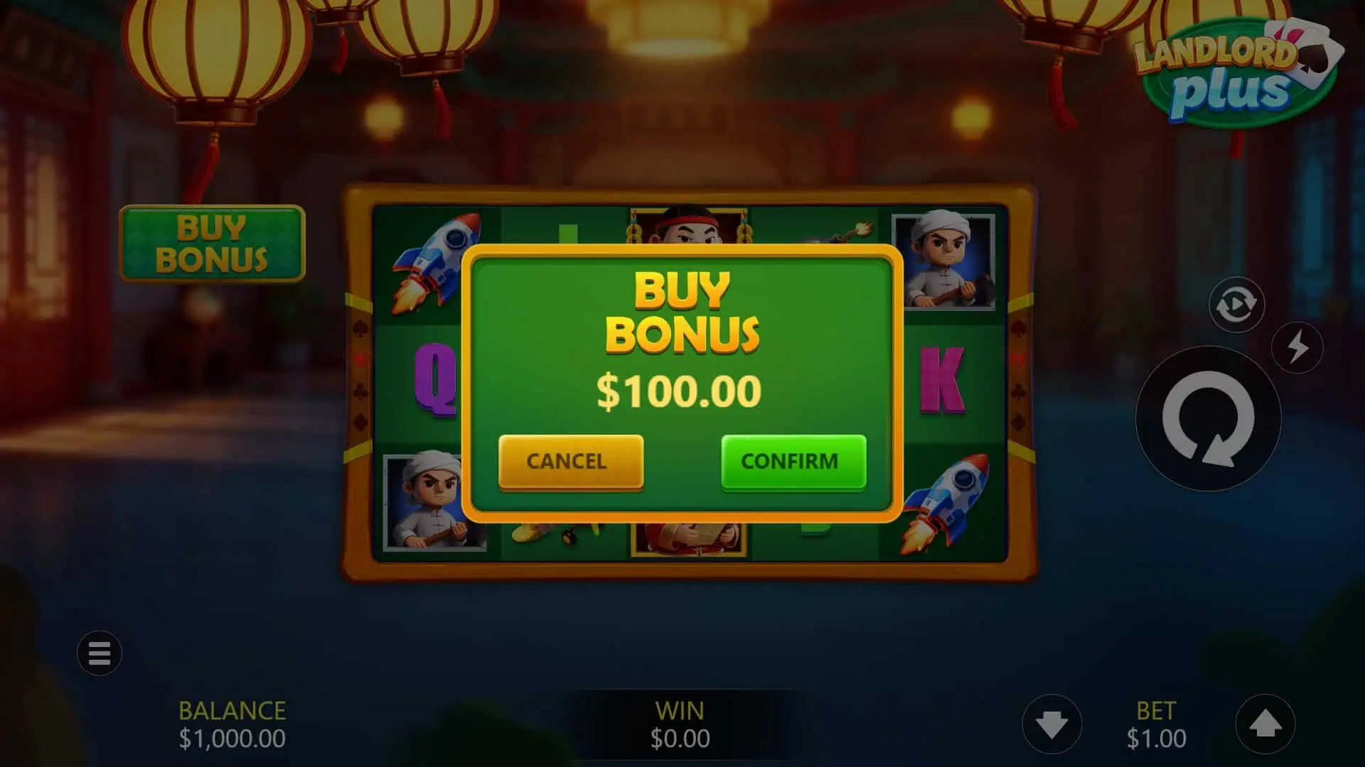 Landlord Plus bonus buy menu