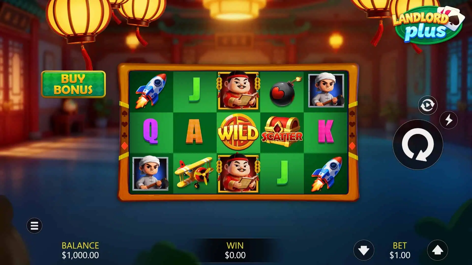 Landlord Plus slot gameplay reels