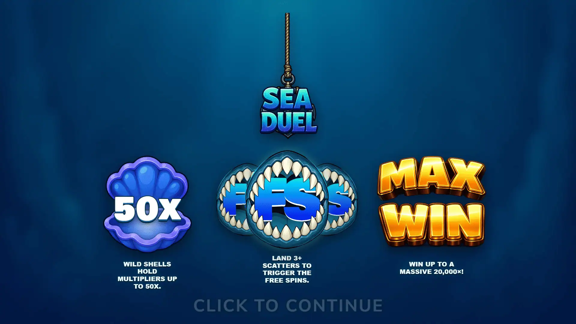 Sea Duel slot intro screen