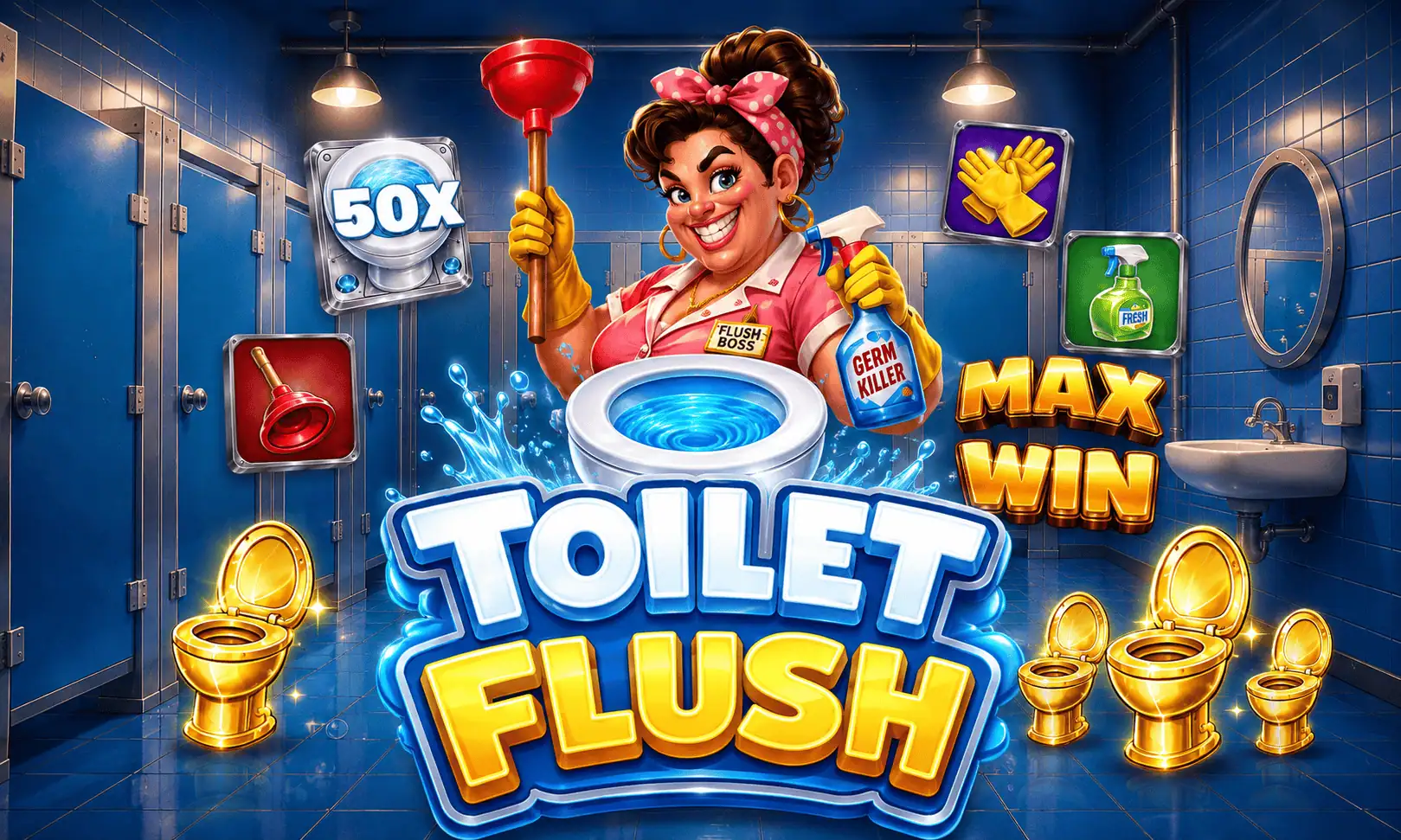 Toilet Flush Slot Demo by Teacup Gaming slot cover image