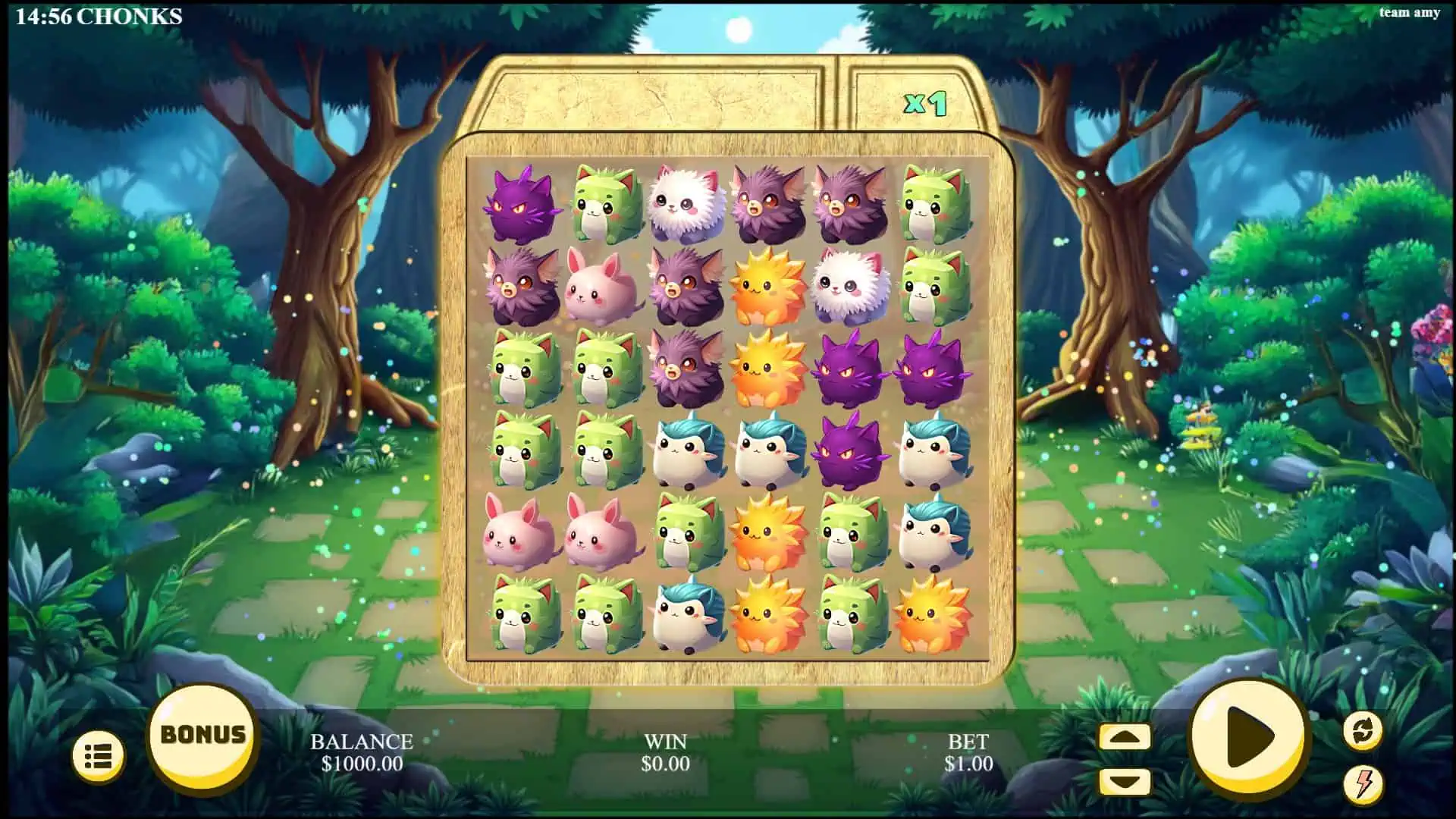 Chonks slot gameplay reels