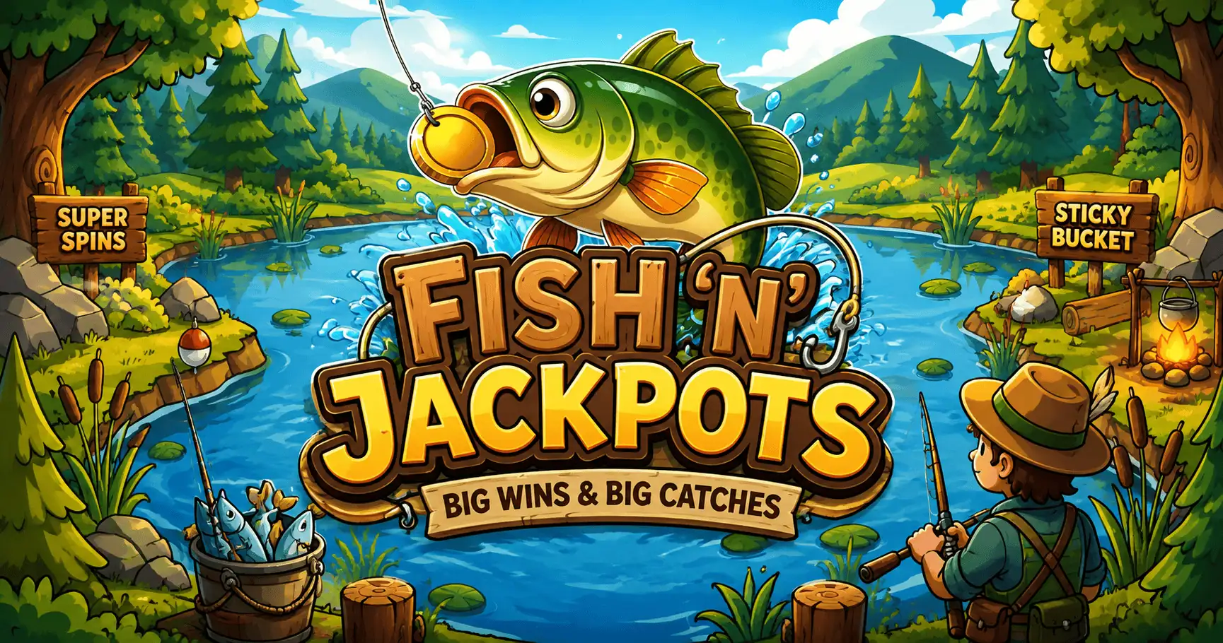 Fish N Jackpots Slot Demo by Three Star slot cover image