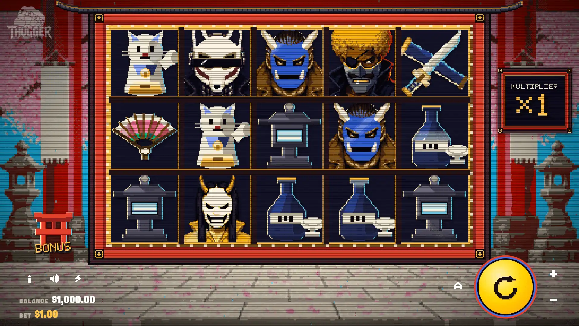 Backstreets: Asia slot gameplay reels