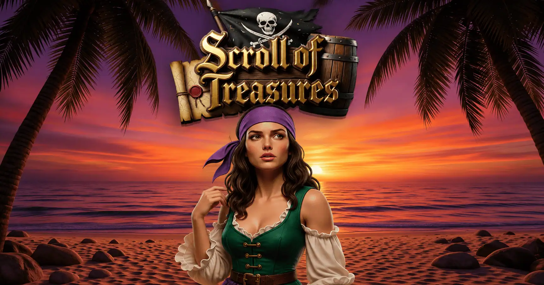 Scroll of Treasures Slot Demo by Ticket Machine slot cover image