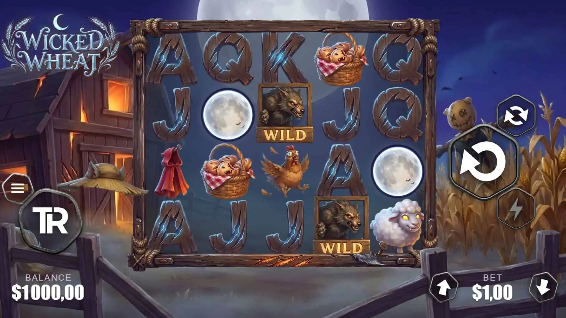 Wicked Wheat slot gameplay reels