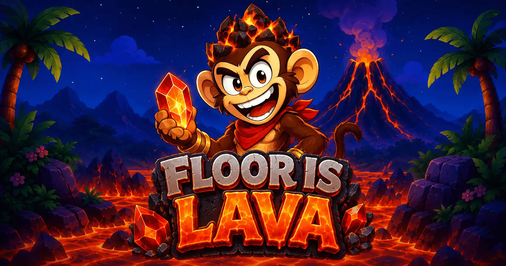 Floor Is Lava Slot Demo by Tinex Games slot cover image