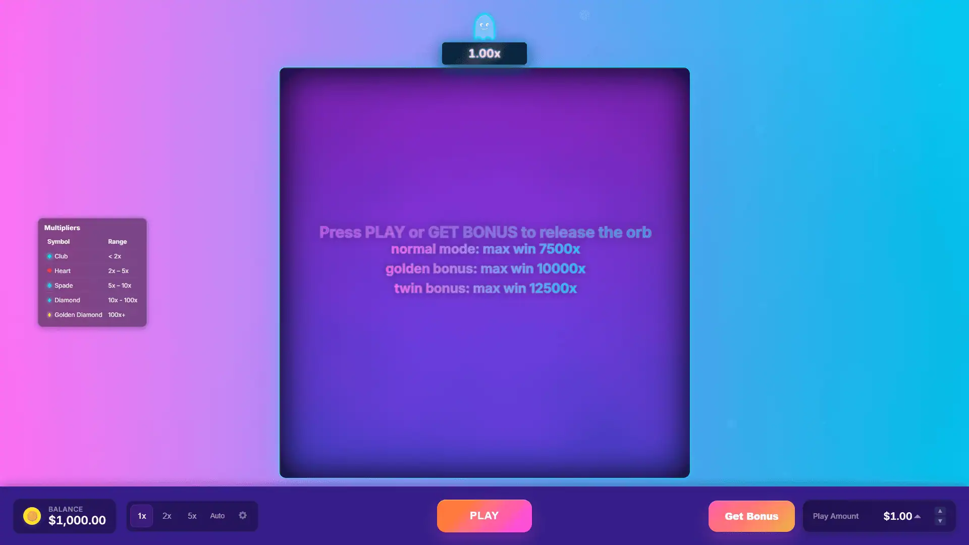 The Maze slot intro screen