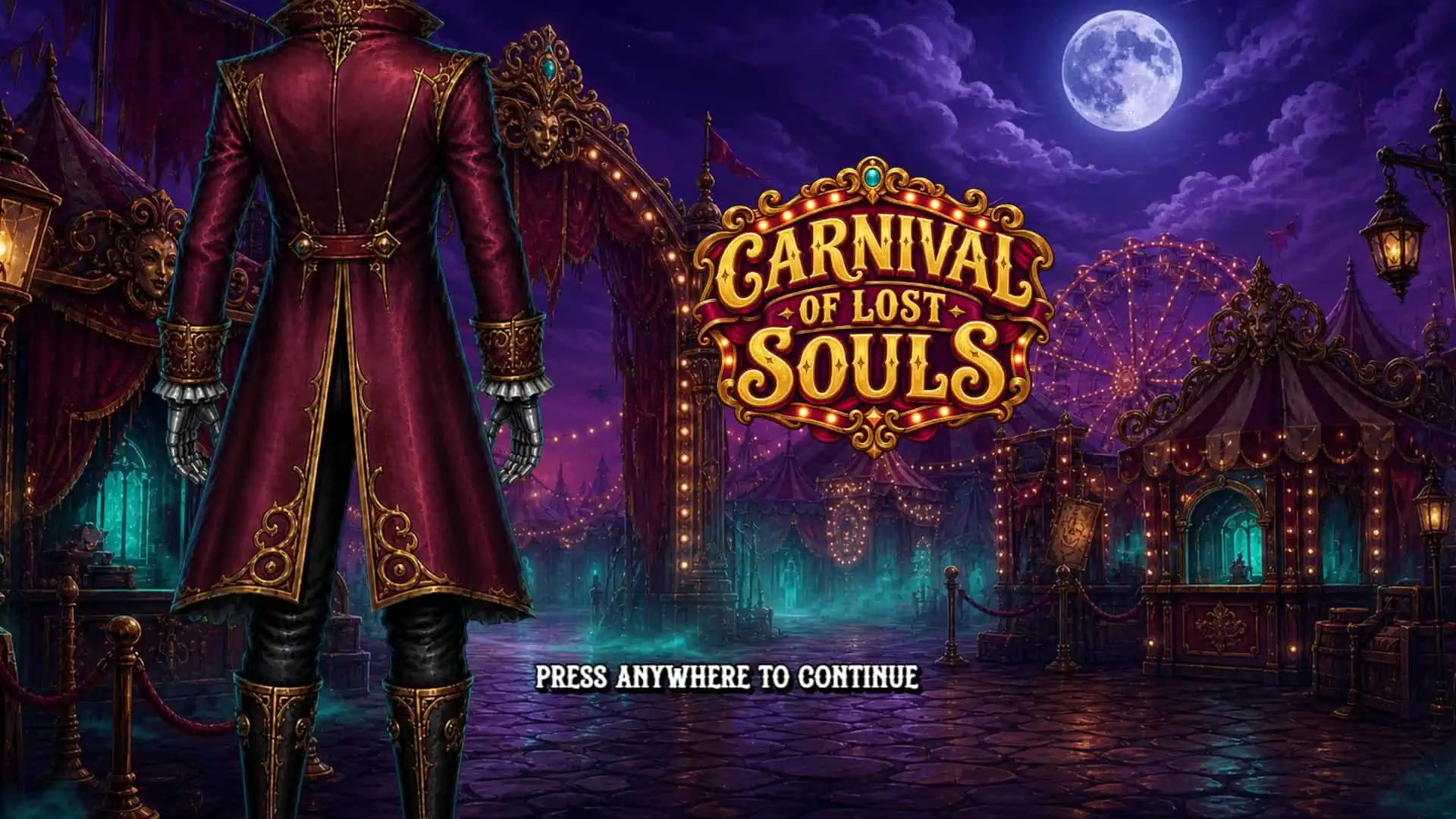 Carnival Souls slot intro screen