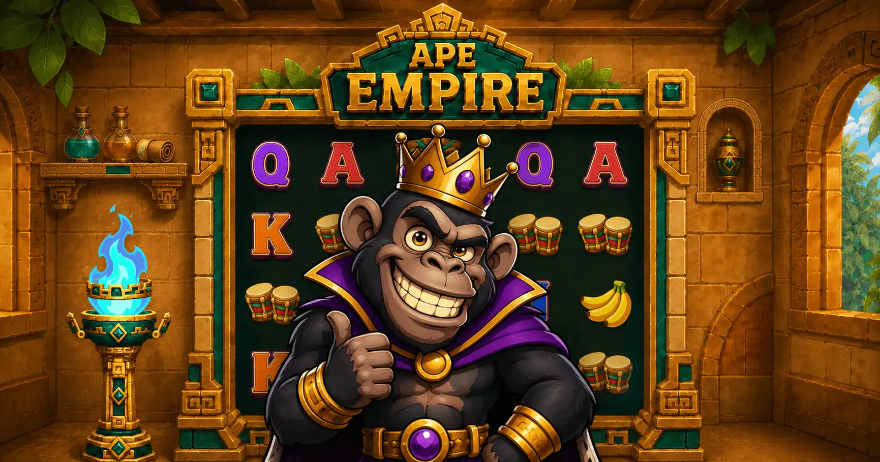 Ape Empire Slot Demo by Triedtestedlabs slot cover image