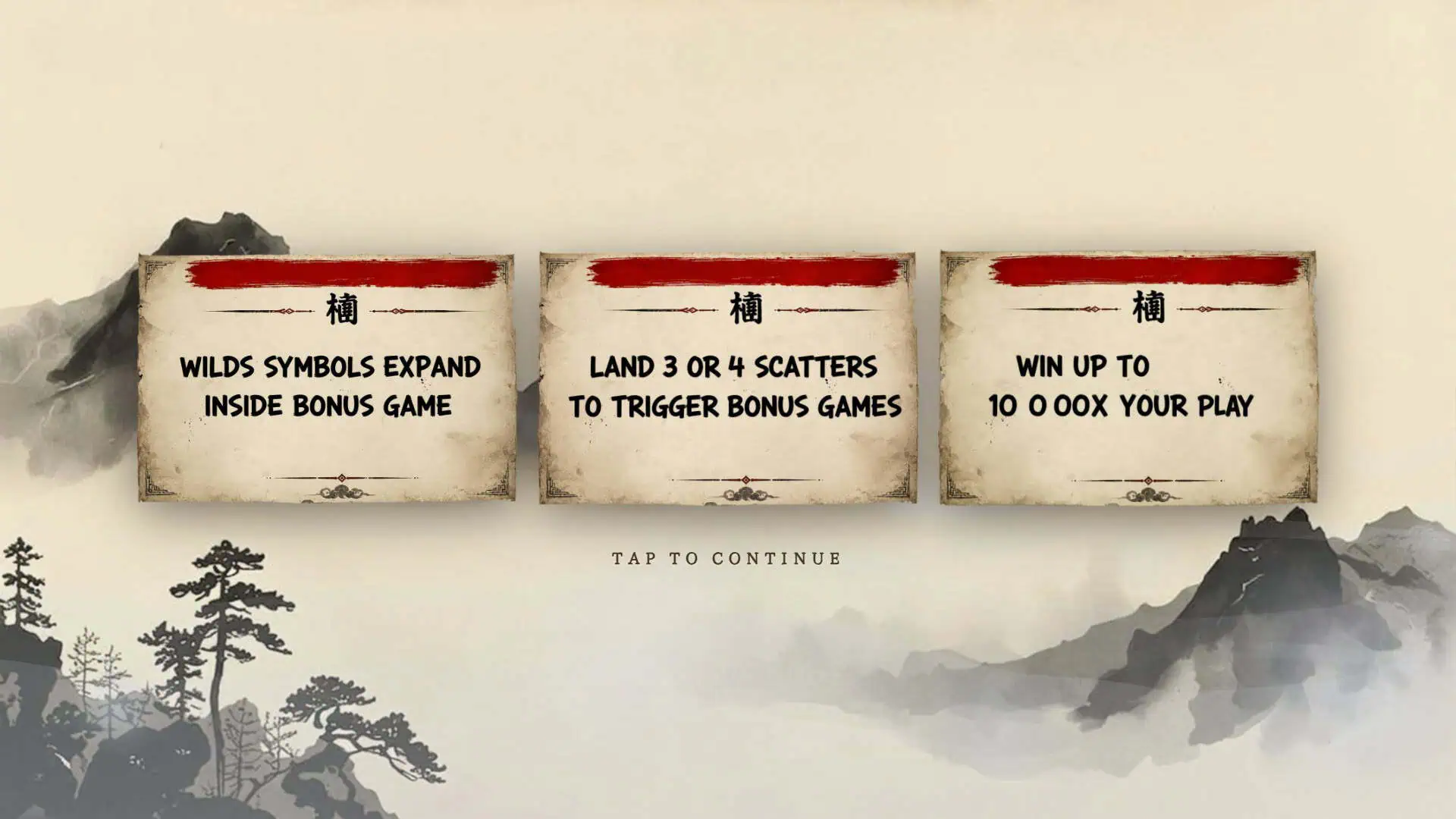 Inkborn slot intro screen