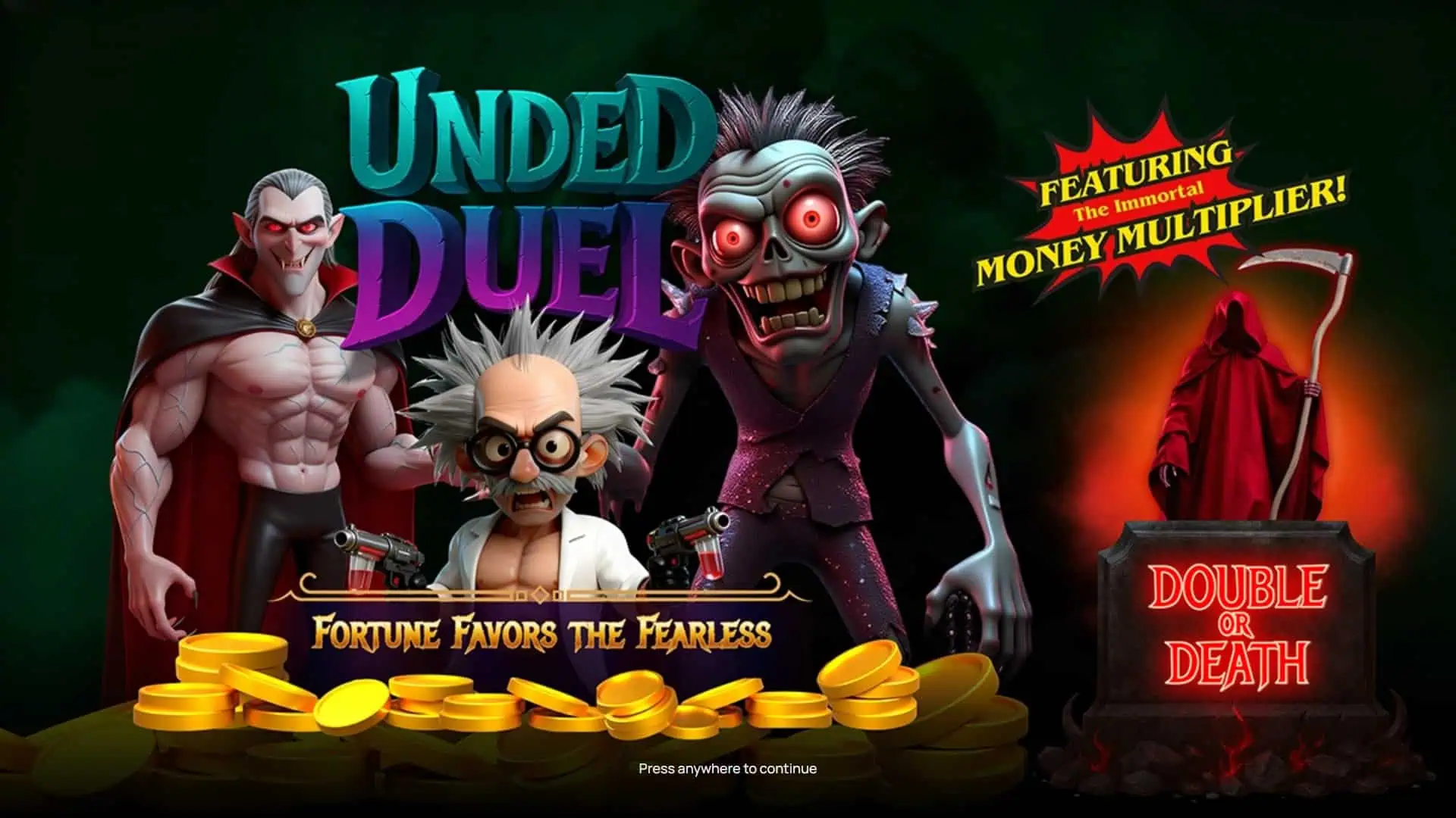Unded Duel slot intro screen
