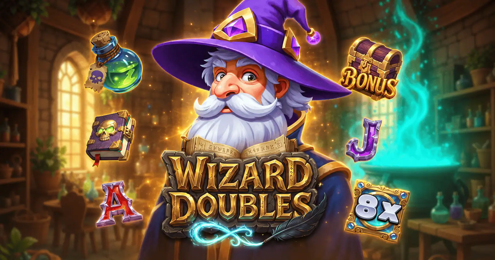 Wizard Doubles Slot Demo by Uppercut Gaming slot cover image