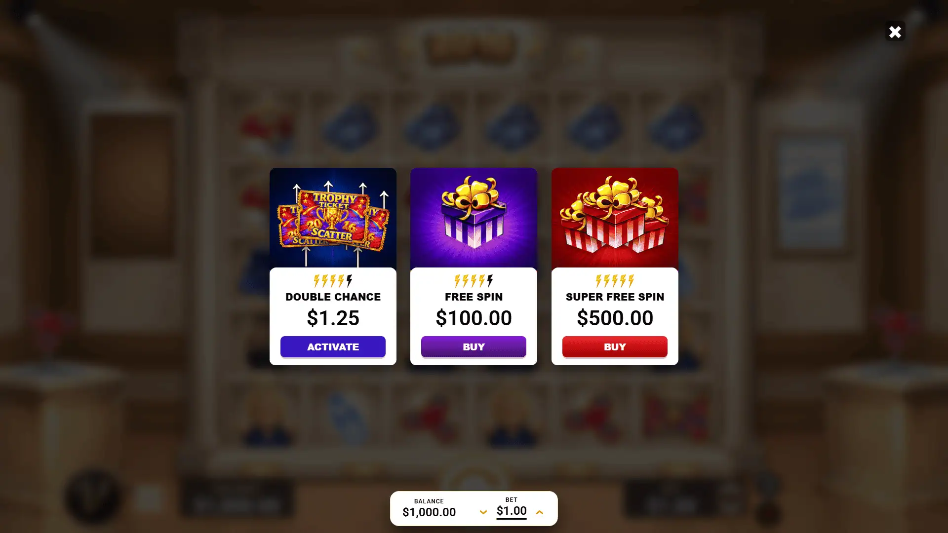 2016 bonus buy menu