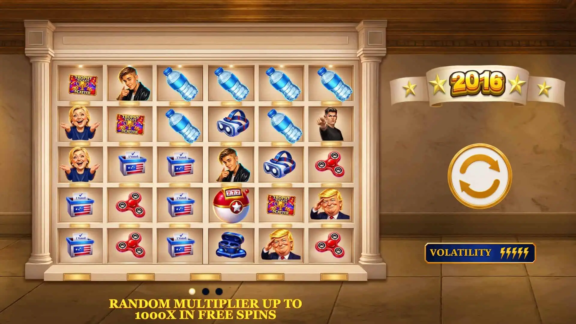 2016 slot intro screen