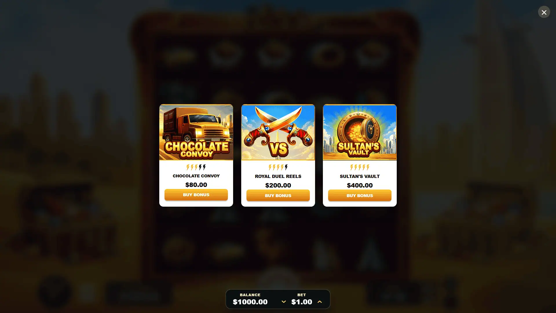 Dubai Chocolate bonus buy menu