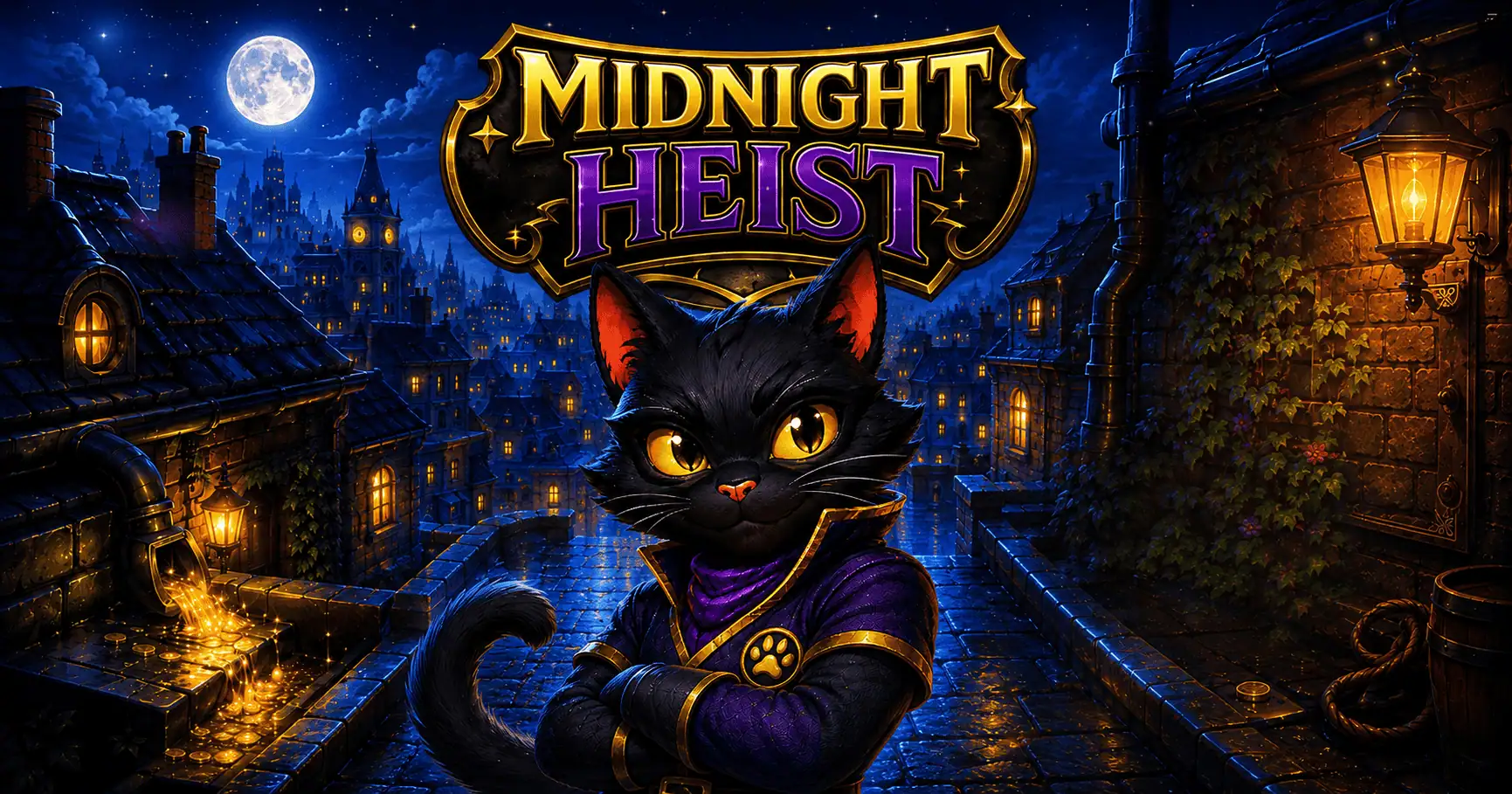Midnigh Heist Slot Demo by Various Gaming slot cover image