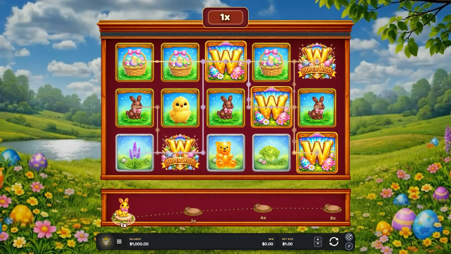 Hop slot gameplay reels
