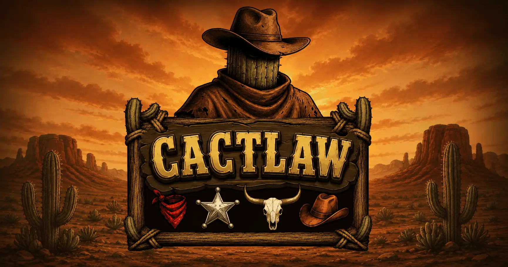 Cactlaw Slot Demo by Vpgaming slot cover image