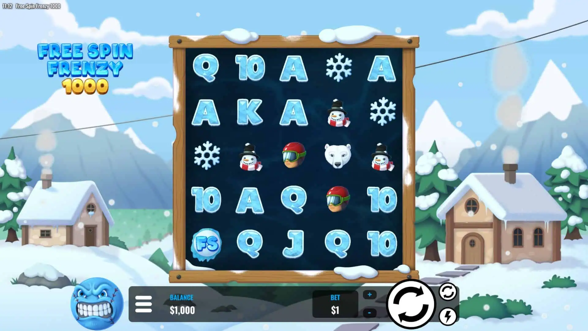 Free Spin Frenzy 1000 slot gameplay reels