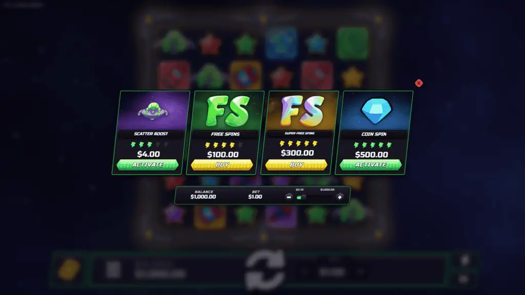 Wincapgaming space vault bonus buy