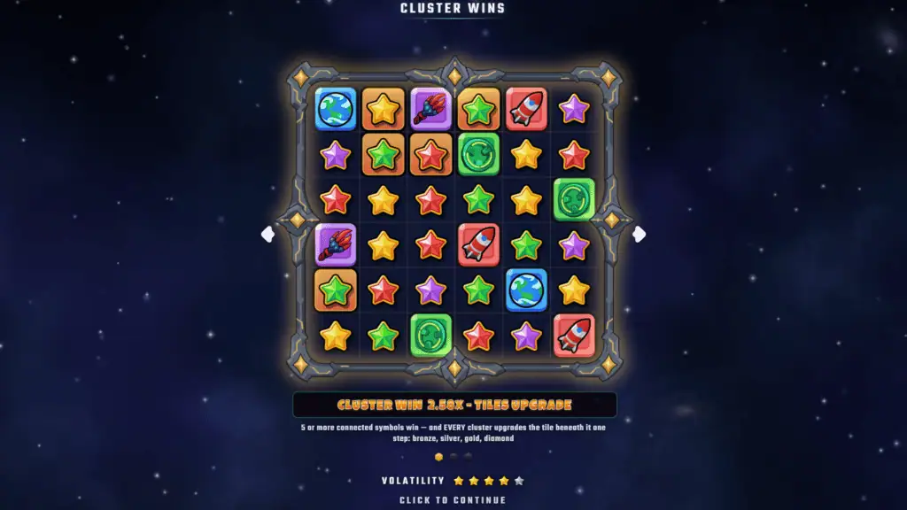 Wincapgaming space vault intro screen