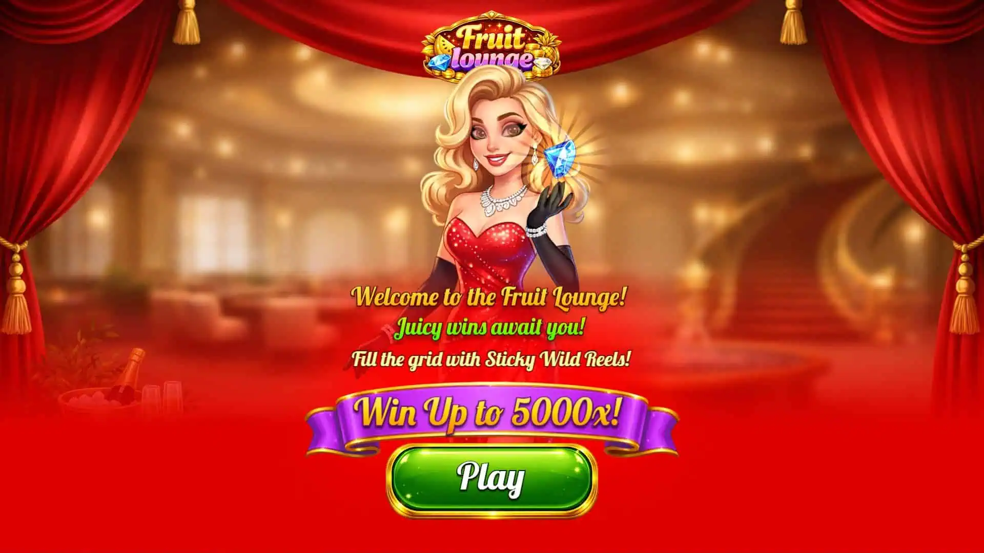 Fruit Lounge slot intro screen