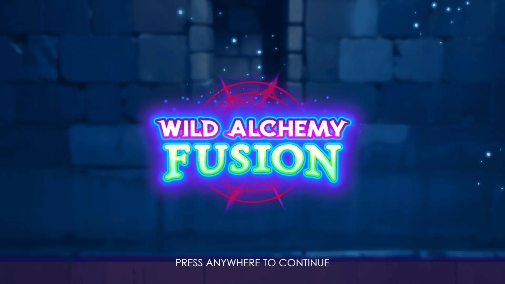Wild Alchemy: Fusion slot intro screen