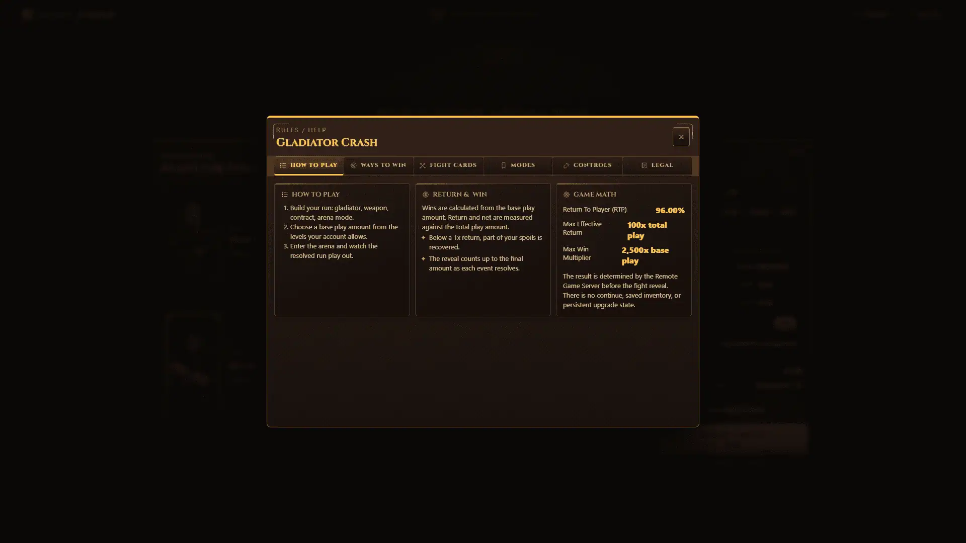 Gladiator Crash slot gameplay reels