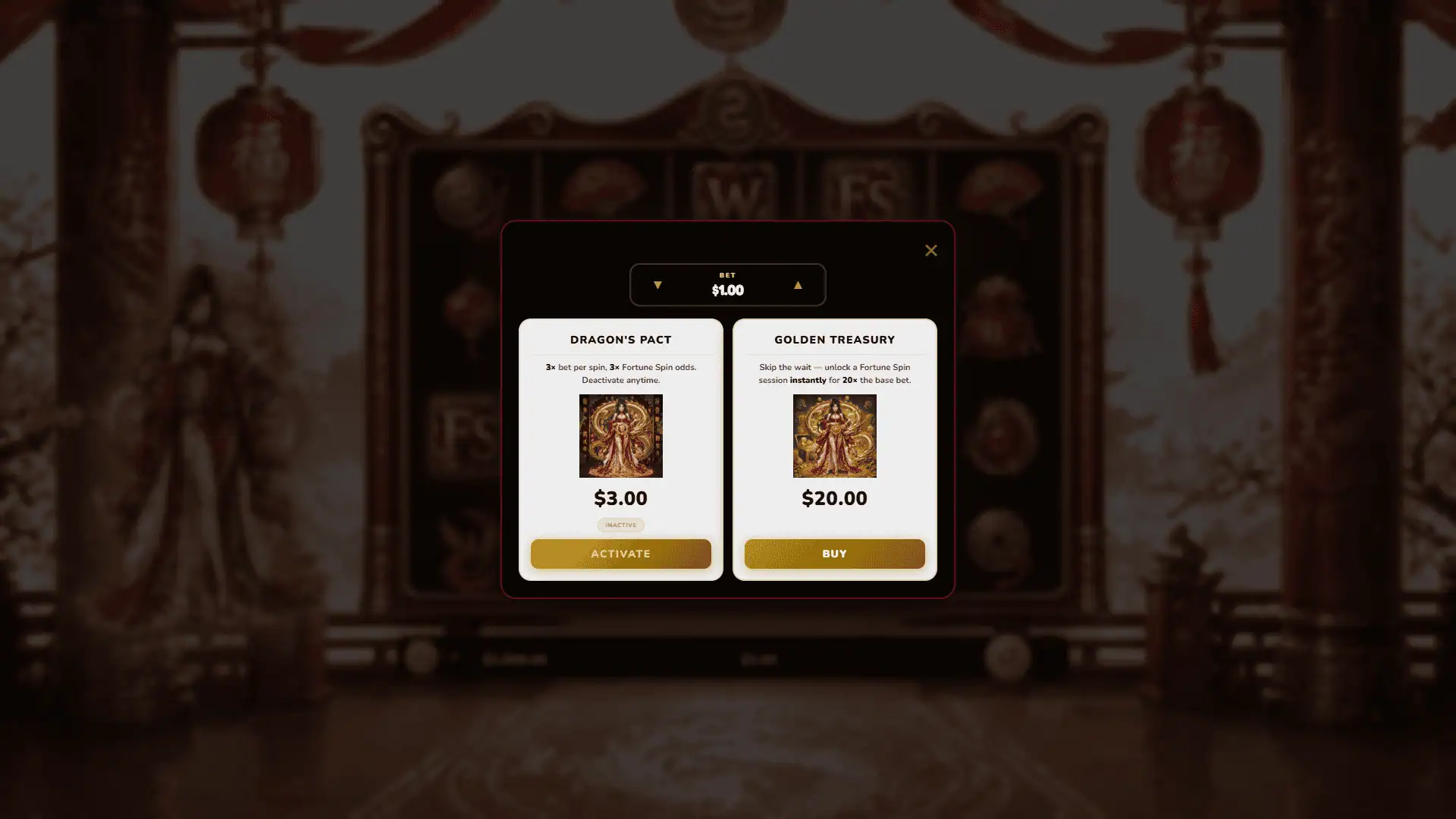 royal-dragon bonus buy menu