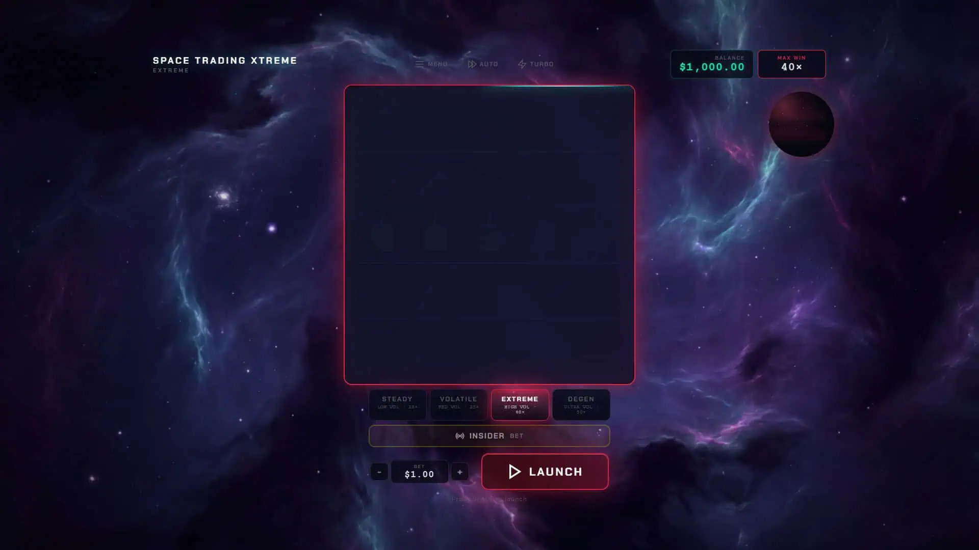 Space Trading Extreme slot gameplay reels