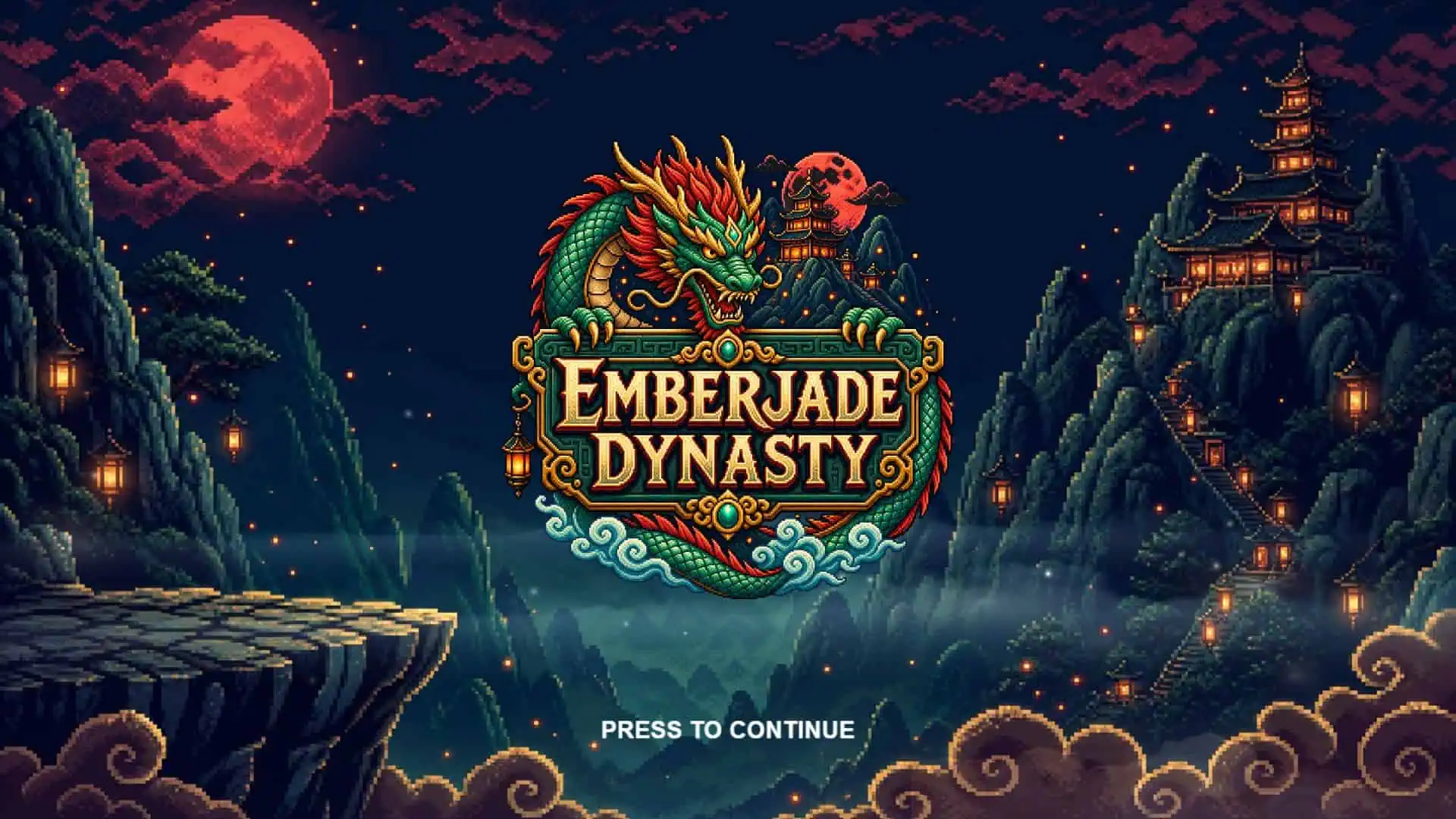 Emberjade Dynasty slot intro screen