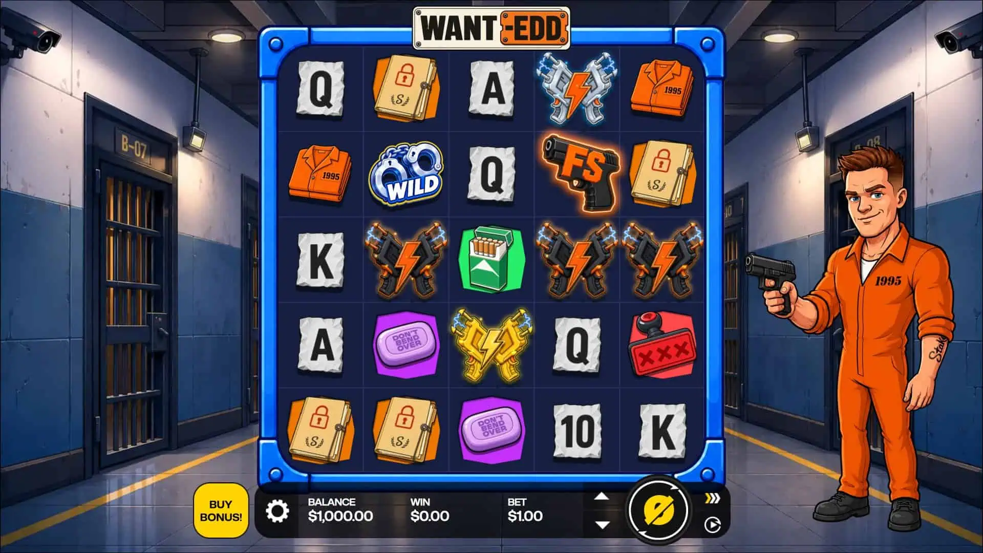 Want-edd slot gameplay reels