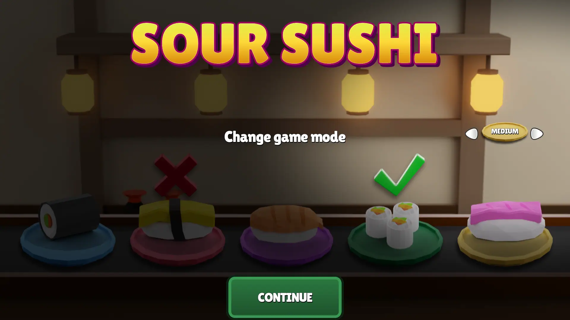 Sour Sushi Pick to Reveal slot intro screen