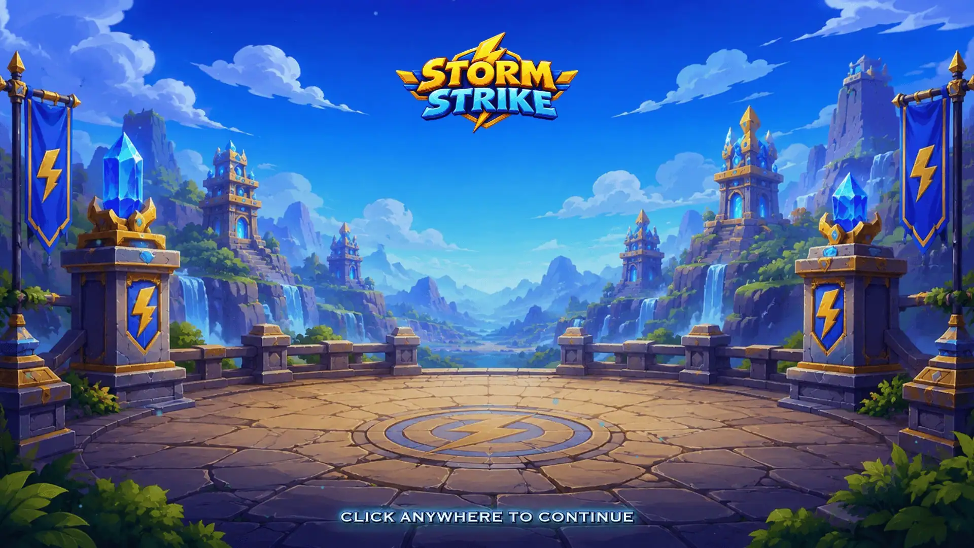 Storm Strike slot intro screen