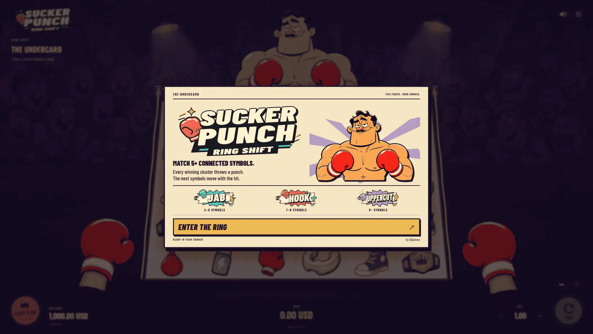 Sucker Punch slot intro screen