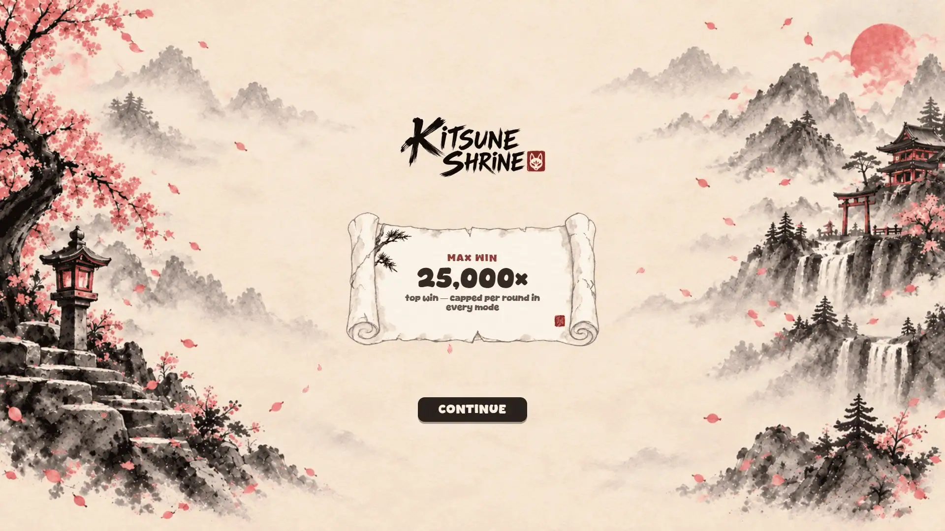 Kitsune Shrine slot intro screen