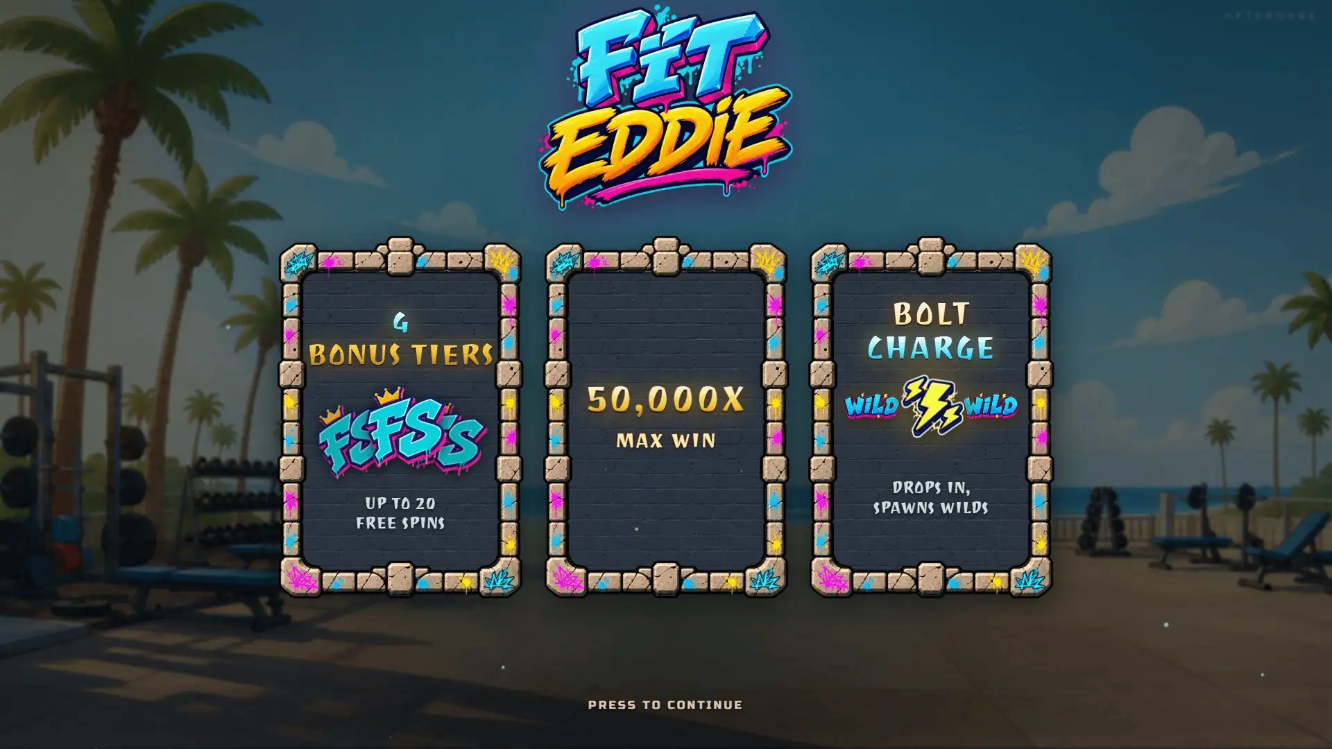 Fit Eddie slot intro screen
