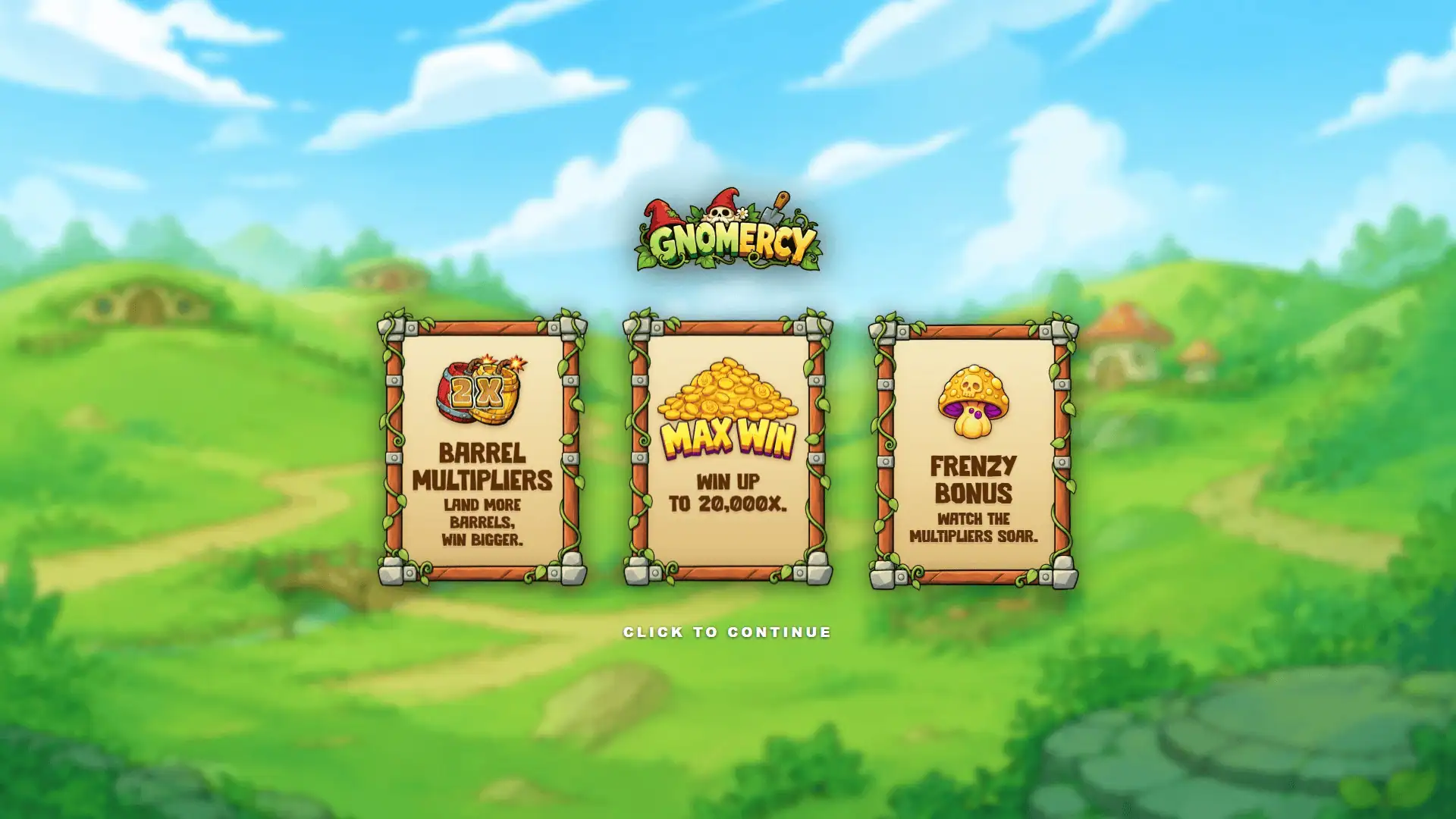 Gnomercy slot intro screen