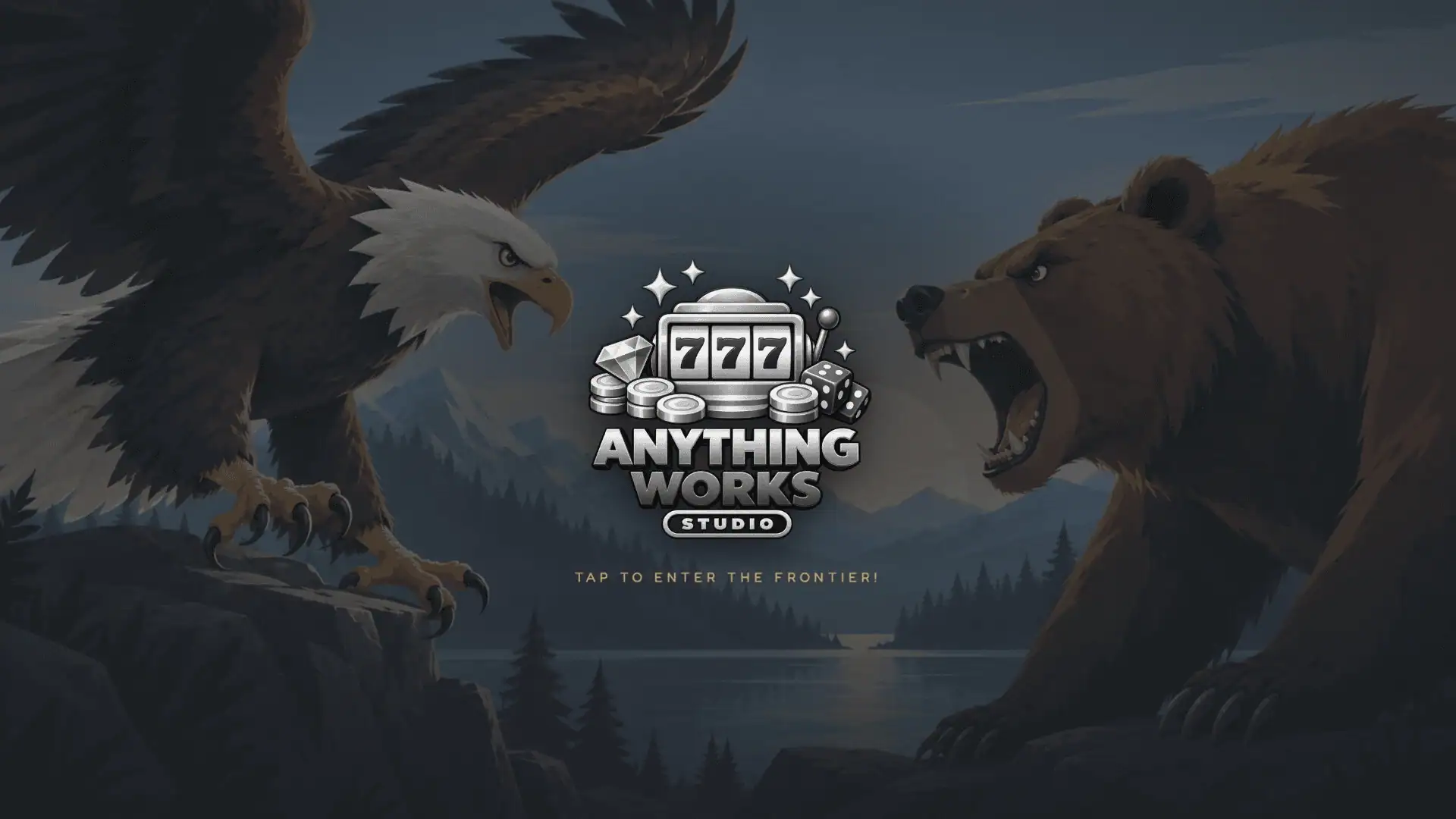 Eagle vs Bear slot intro screen